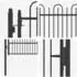 vidaXL DRONTEN Zauntor 100x150cm Stahl schwarz abschließbar