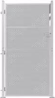 vidaXL Gartentor 85 x 174 cm Edelstahl Silber Abschlie&szlig;bar