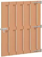vidaXL Gartentor 100 x 112 cm WPC und Aluminium Braun