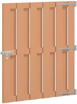 vidaXL Gartentor WPC & Aluminium, braun, 100x112cm