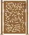 vidaXL Gartentor Verwitterungsstahl Flammendesign 100x125cm (4100995)