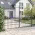 vidaXL Woerden Doppeltor grau 299,5x249,5cm Stahl (42008849)