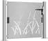 vidaXL Gartentor Cortenstahl Gras-Design 105x80cm (153172)