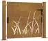 vidaXL Gartentor Cortenstahl Gras-Design 105x80cm (153172)