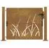 vidaXL Gartentor Cortenstahl Gras-Design 105x80cm (153172)