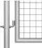 vidaXL Gartentor verzinkter Stahl 105x75cm, silber (144755)