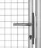 vidaXL Gartentor verzinkter Stahl 105x75cm, silber (144755)