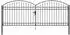 vidaXL ASSEN Zauntor 401x200cm Stahl grau, abschließbar (42008943)