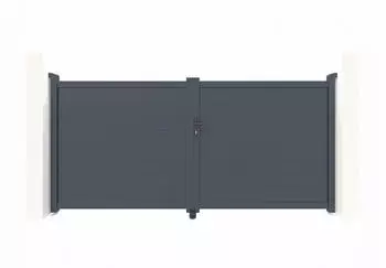 Casanoov Eiger Electric swing gate 300 x 140 cm grey