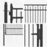 vidaXL BAARLO Zauntor 100x125cm Metall, schwarz, abschließbar (42034065)