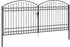 vidaXL Zauntor ASSEN 401x224,5cm Stahl grau, abschließbar (42008944)