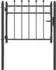 vidaXL HORST Gartentor Metall schwarz 100x75cm (42034058)