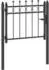 vidaXL HORST Gartentor Metall schwarz 100x75cm (42034058)