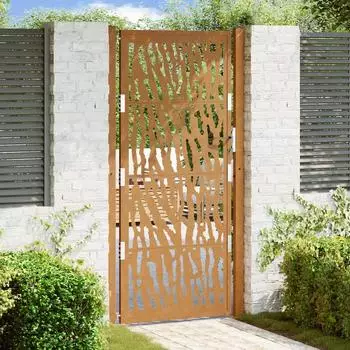 vidaXL Gartentor Stahl Spurendesign 105x205cm (4100988)
