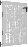 vidaXL Gartentor 85x150 cm Cortenstahl Bambus-Design