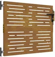 vidaXL Gartentor 85x75 cm Cortenstahl Quadratisches Design
