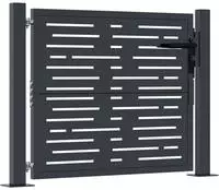 vidaXL Gartentor Anthrazit 100x75 cm Stahl Quadratisches Design