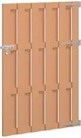vidaXL Gartentor 100 x 150 cm WPC und Aluminium Braun