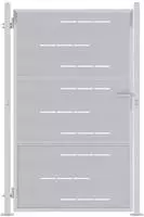 vidaXL Gartentor mit Schloss Silber 85 x 144 cm Edelstahl