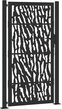 vidaXL Gartentor Trace Design, Stahl, schwarz, 100x175cm (4100982)