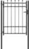 vidaXL HORST Zauntor Metall schwarz abschließbar 100x125cm (42034060)
