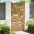 vidaXL Gartentor 105x205cm Cortenstahl, helles Design (4100958)
