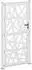 vidaXL Gartentor 105x205cm Cortenstahl, helles Design (4100958)