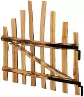 vidaXL Bogenzauntor 100 x 90 cm Impr&auml;gniertes Haselholz Braun