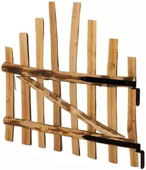 vidaXL Bogenzauntor 100x90cm, impr&auml;gniertes Haselholz, braun (42040684)
