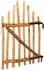vidaXL Bogenzauntor 100x120cm, imprägniertes Haselholz, braun (42040685)