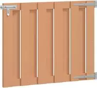 vidaXL Gartentor 100 x 80 cm WPC und Aluminium Braun