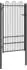 vidaXL DRONTEN Zauntor 100x175cm, schwarz, Stahl, abschließbar (42034057)