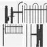 vidaXL DRONTEN Zauntor 100x175cm, schwarz, Stahl, abschließbar (42034057)