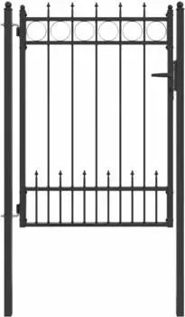 vidaXL HORST Zauntor Stahl schwarz abschlie&szlig;bar (42034070)