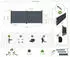 Casanoov Eiger Electric swing gate 400 x 160 cm grey
