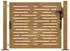 vidaXL Gartentor Cortenstahl quadratisches Design 105x80cm (153196)