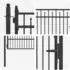 vidaXL BAARLO Gartentor Metall schwarz 100x175cm (42034067)