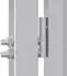vidaXL Gartentor 85x70cm Edelstahl silber abschließbar (3402572)