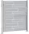 vidaXL Gartentor mit Schloss, Edelstahl, silber, 85x97cm (3402575)