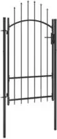 vidaXL Gartentor Woerden Stahl 1x1,7 m Schwarz
