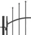 vidaXL Gartentor Woerden Stahl 1x1,7m schwarz (146320)