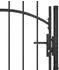 vidaXL Gartentor Woerden Stahl 1x1,7m schwarz (146320)