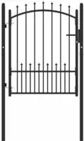 vidaXL Zauntor mit Spitzen EMMEN 104 x 109,5 cm Abschlie&szlig;bar
