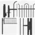 vidaXL Zauntor DRONTEN 100x125cm Metall, schwarz, abschließbar (42034055)
