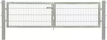 Floraworld Doppeltor Premium Doppelstabmattenfüllung, verzinkt, 300x80cm