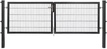 Floraworld Premium Doppeltor Doppelstabmatte 300x100cm anthrazit