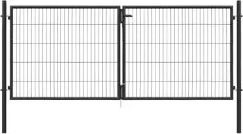 Floraworld Doppeltor Classic Einstabmattenfüllung 300x100cm anthrazit
