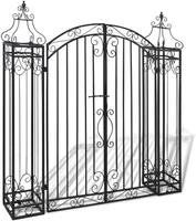 vidaXL Zierendes Gartentor Schmiedeeisen 122&times;20,5&times;134 cm