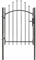 vidaXL Gartentor Woerden Stahl 1x1,25 m Schwarz