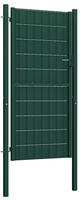 vidaXL Zauntor PVC und Stahl 100x124 cm Gr&uuml;n
